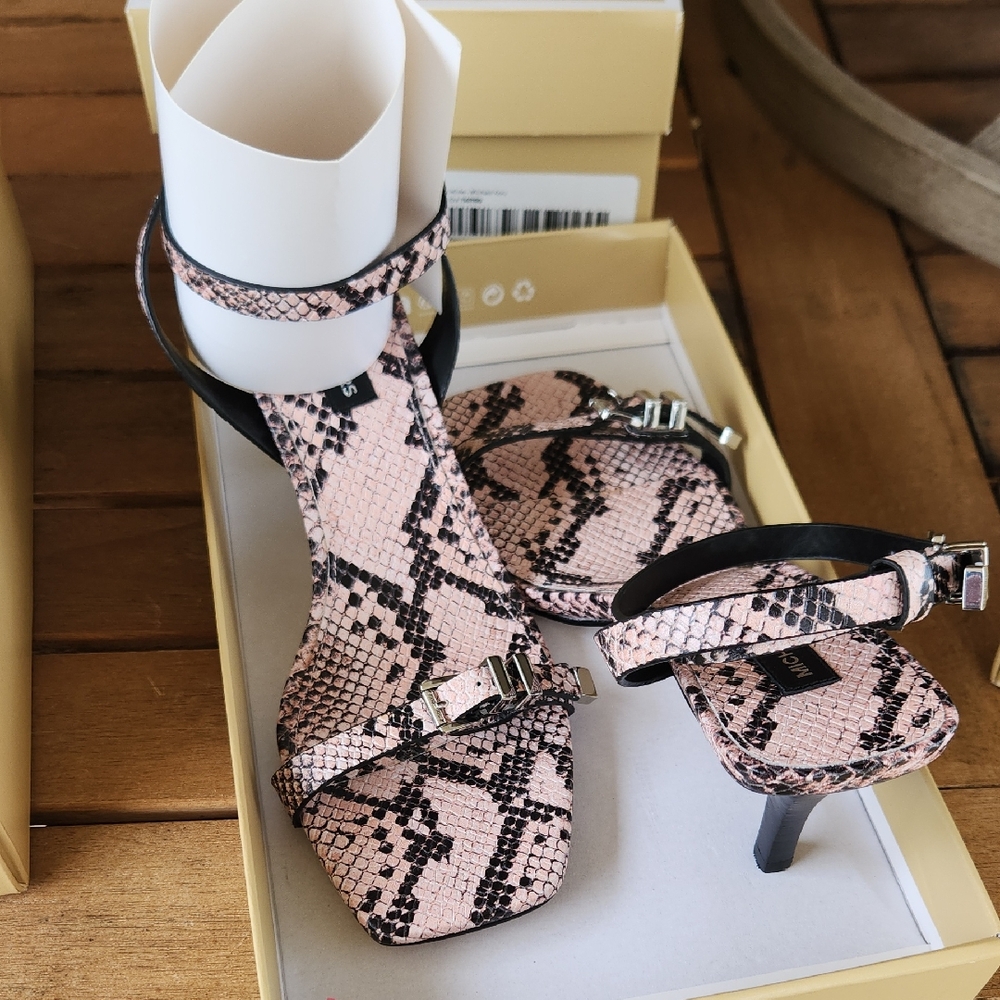 Michael Kors Pink Snake Print Heels